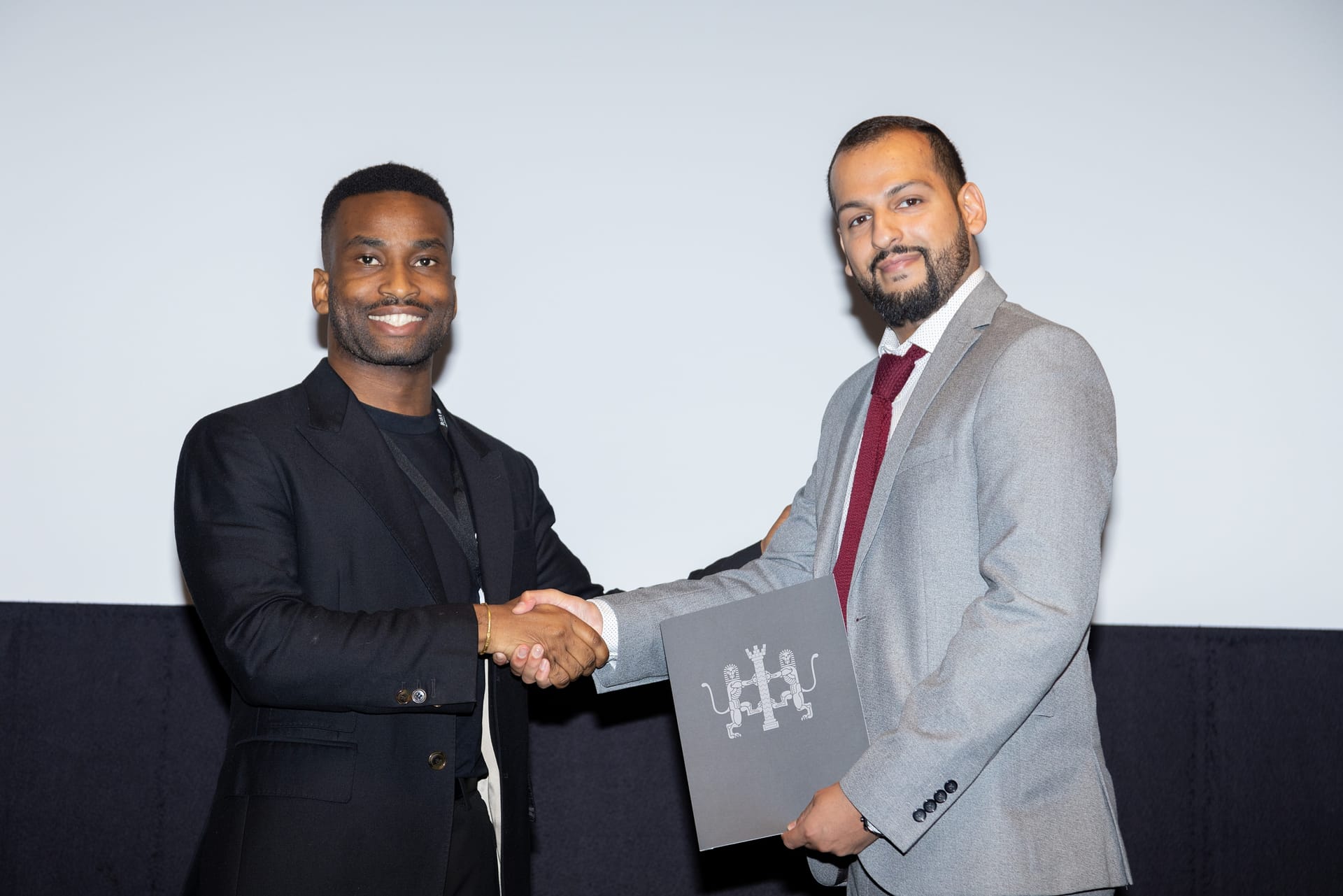 Ahmed Afzal receiving RIBA Award